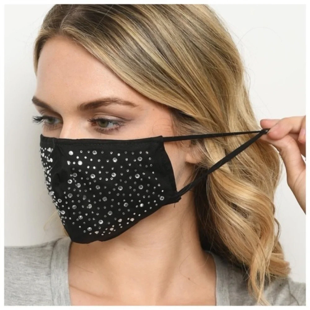 🆕Rhinestone reusable mask